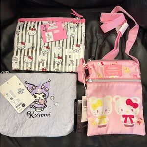 Sanrio Pink and White Bag Set